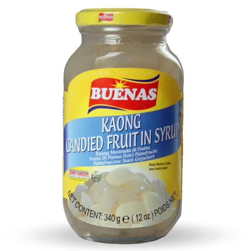 Buenas - Fruit de palmier kaong blanc en pot - 340 gr