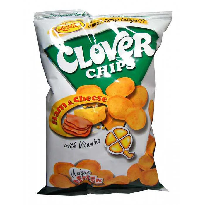 Leslie - Chips Clover gout jambon et fromage - 85gr
