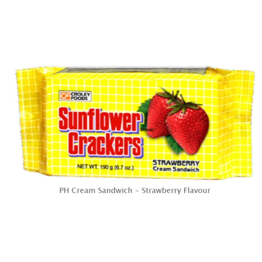 Sun flower - Biscuit à la crème fourré à la fraise - 190gr